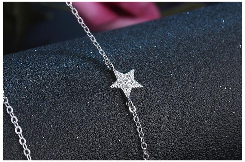 Stunning Silver Star Necklace