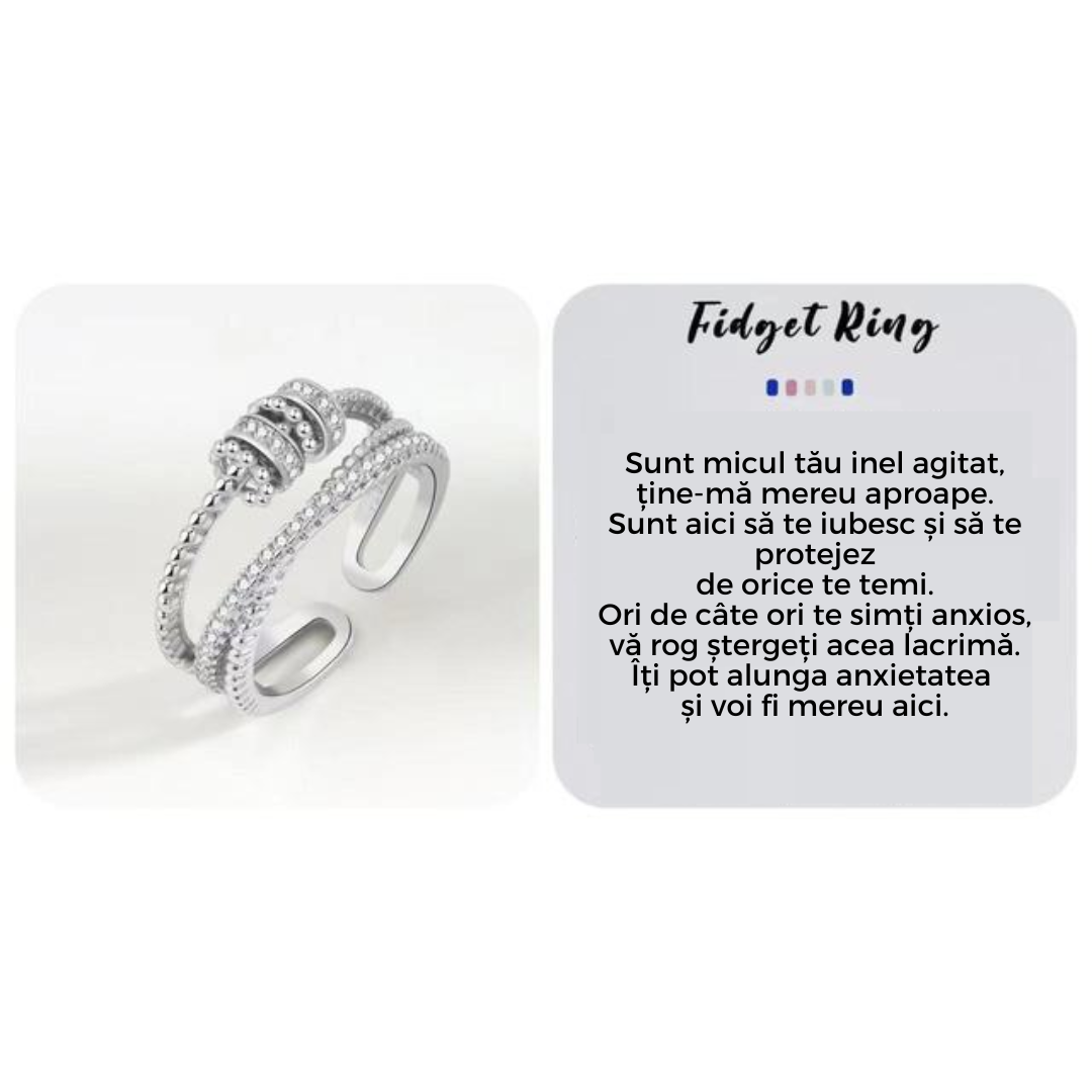 Zirconium Fidget Ring | Stress Relief Jewellery