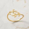 Elegant Leaf Ring | Nature-Inspired Adjustable Jewellery for Women