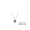 Blue Heart Crystal Necklace