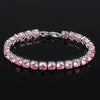 Crystal Heart Tennis Bracelet | Sparkling Accessory