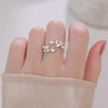 Elegant Leaf Ring | Nature-Inspired Adjustable Jewellery for Women