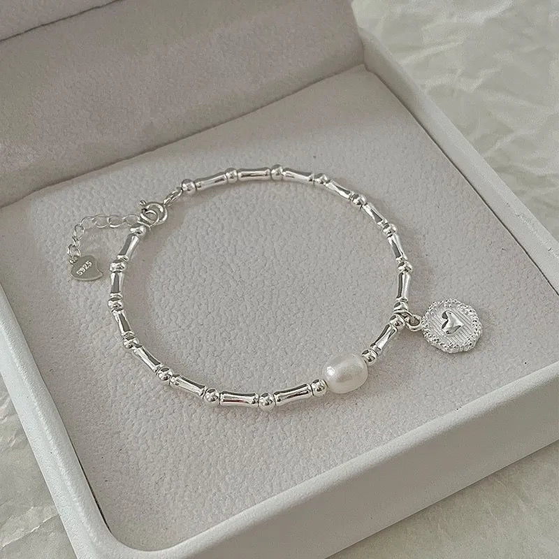 Sterling Silver Bamboo Bead Knot Bracelet | Elegant & Durable Jewellery