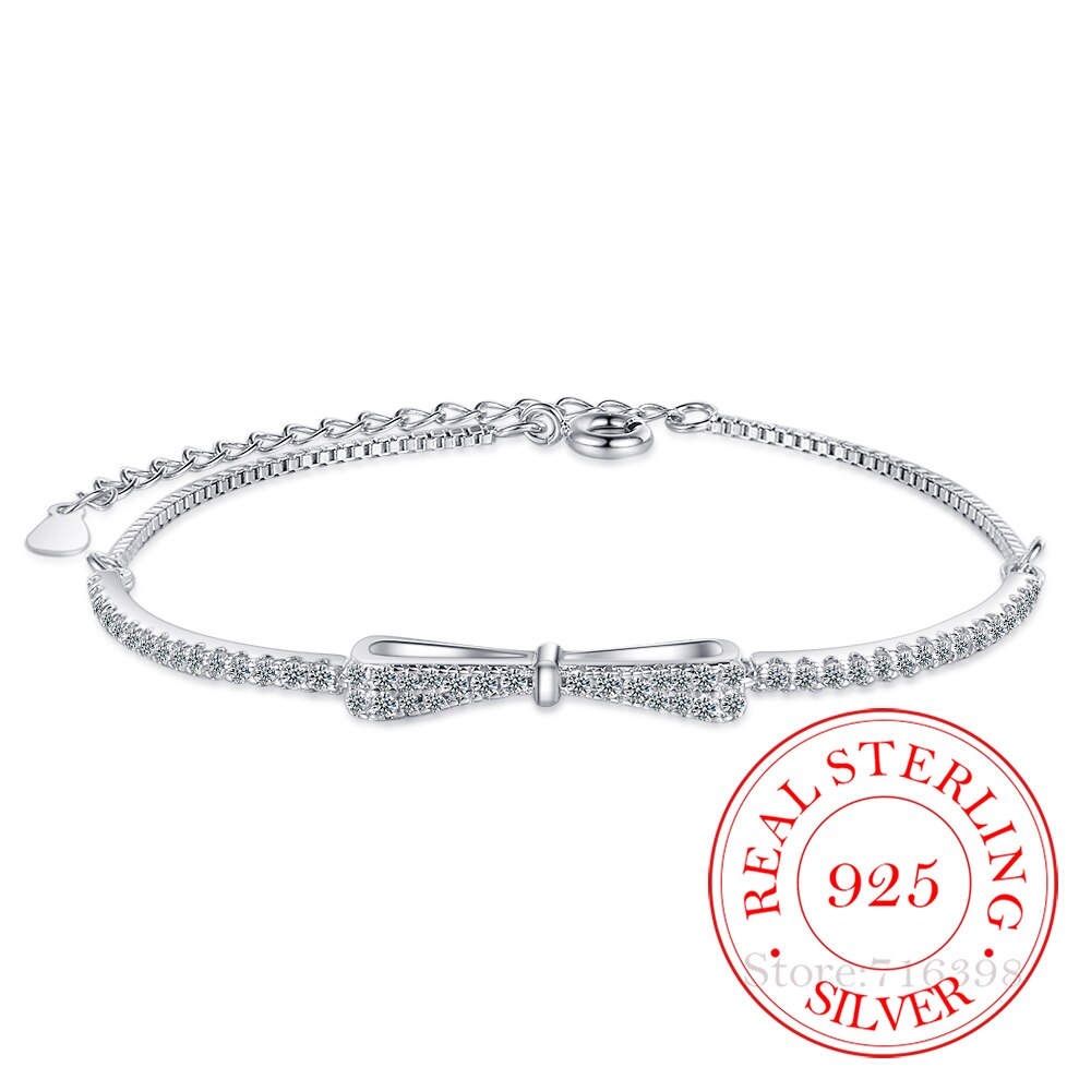 Elegant Silver Tennis Bracelet with Zirconia