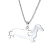 Dachshund Heart Silver Necklace | Sterling Silver Jewellery