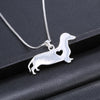 Dachshund Heart Silver Necklace | Sterling Silver Jewellery