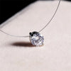 Invisible Fishline Zircon Necklace | Delicate & Elegant Jewellery