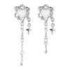 Irregular Heart Tassel Star Earrings - Unique Women's Jewellery