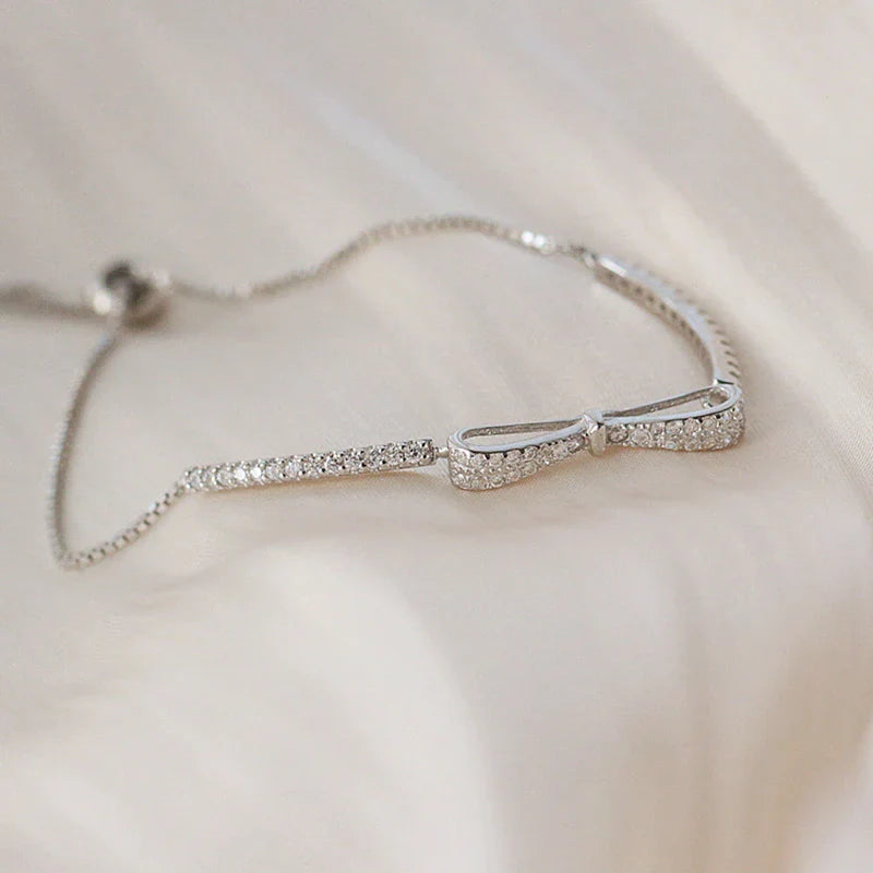 Elegant Silver Tennis Bracelet with Zirconia