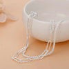 925 Sterling Silver Double Chain Bracelet