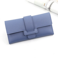 Minimalist Long Leather Wallet – Elegant & Organised Design
