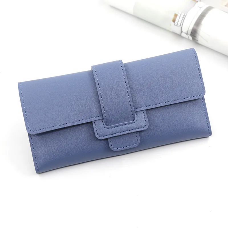 Minimalist Long Leather Wallet – Elegant & Organised Design