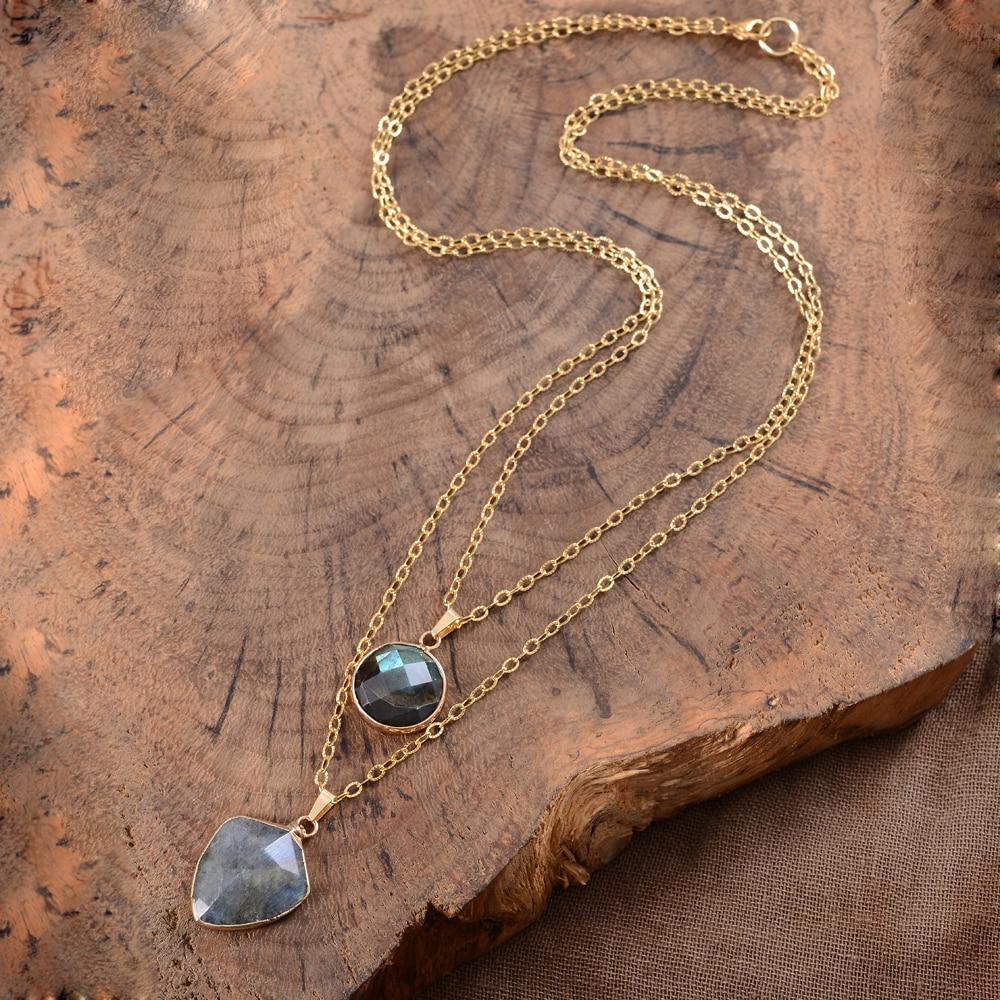 Labradorite Protection Necklace - Valoria