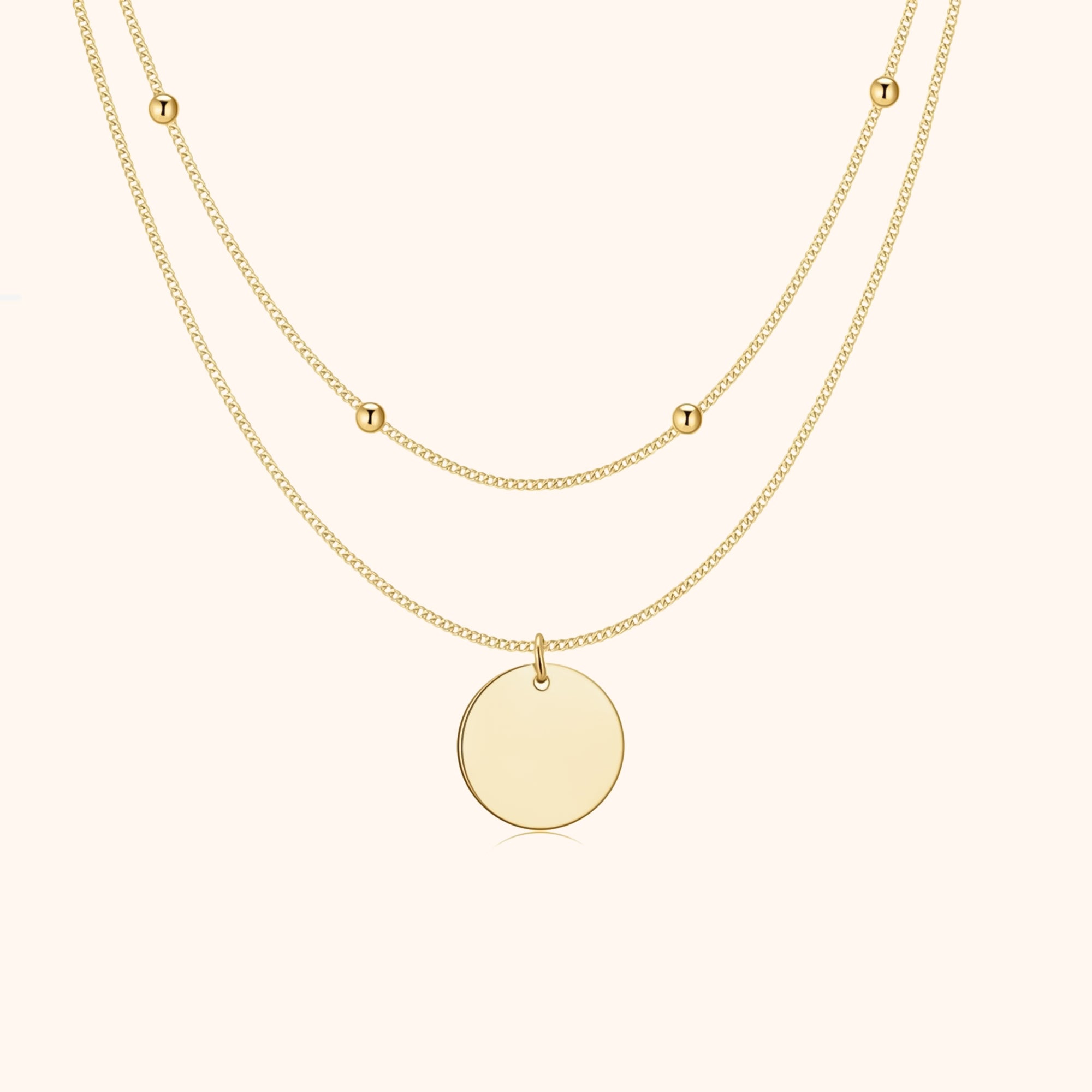 Amélie Double Medallion Necklace