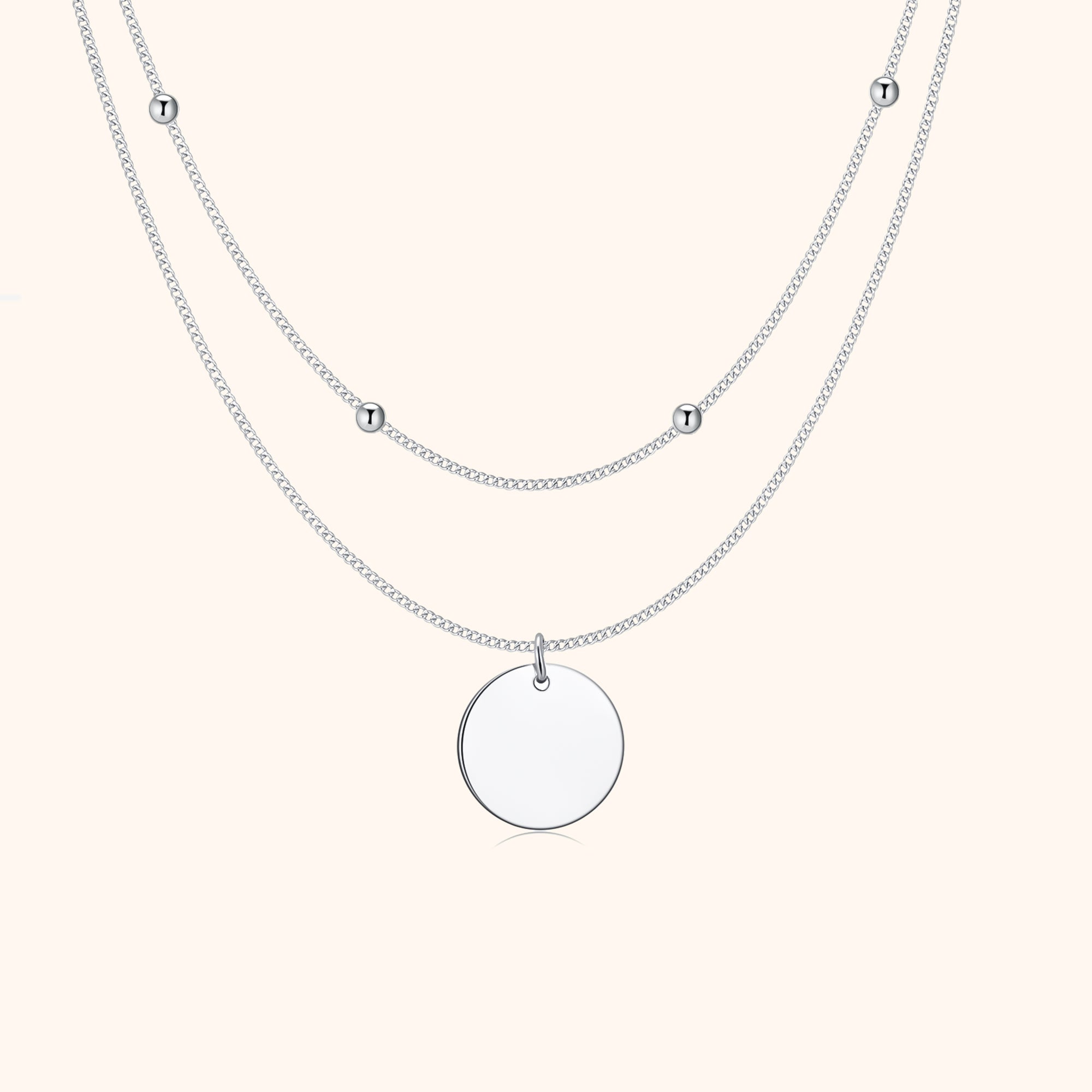 Amélie Double Medallion Necklace