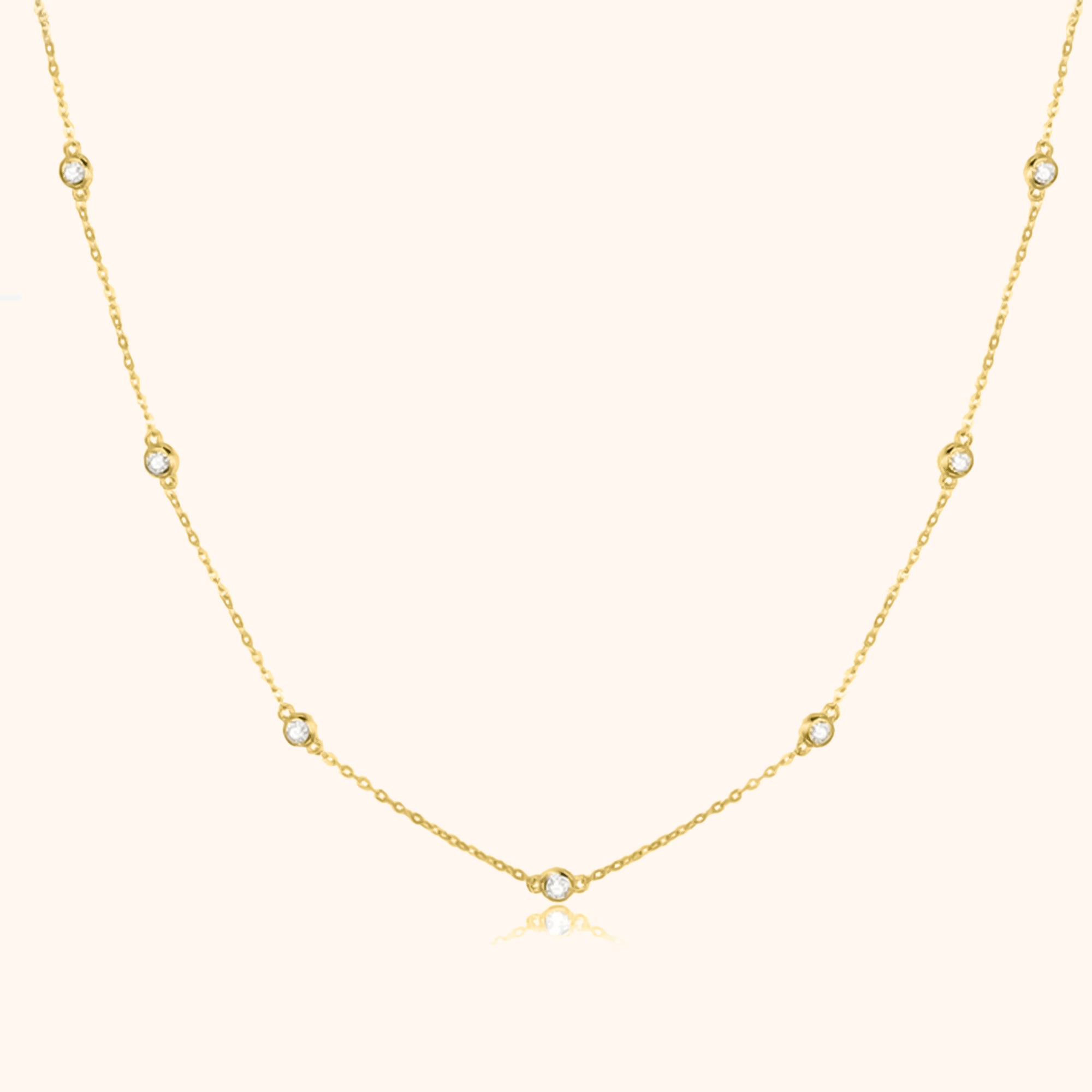 Stylish Zirconia Necklace – Elara