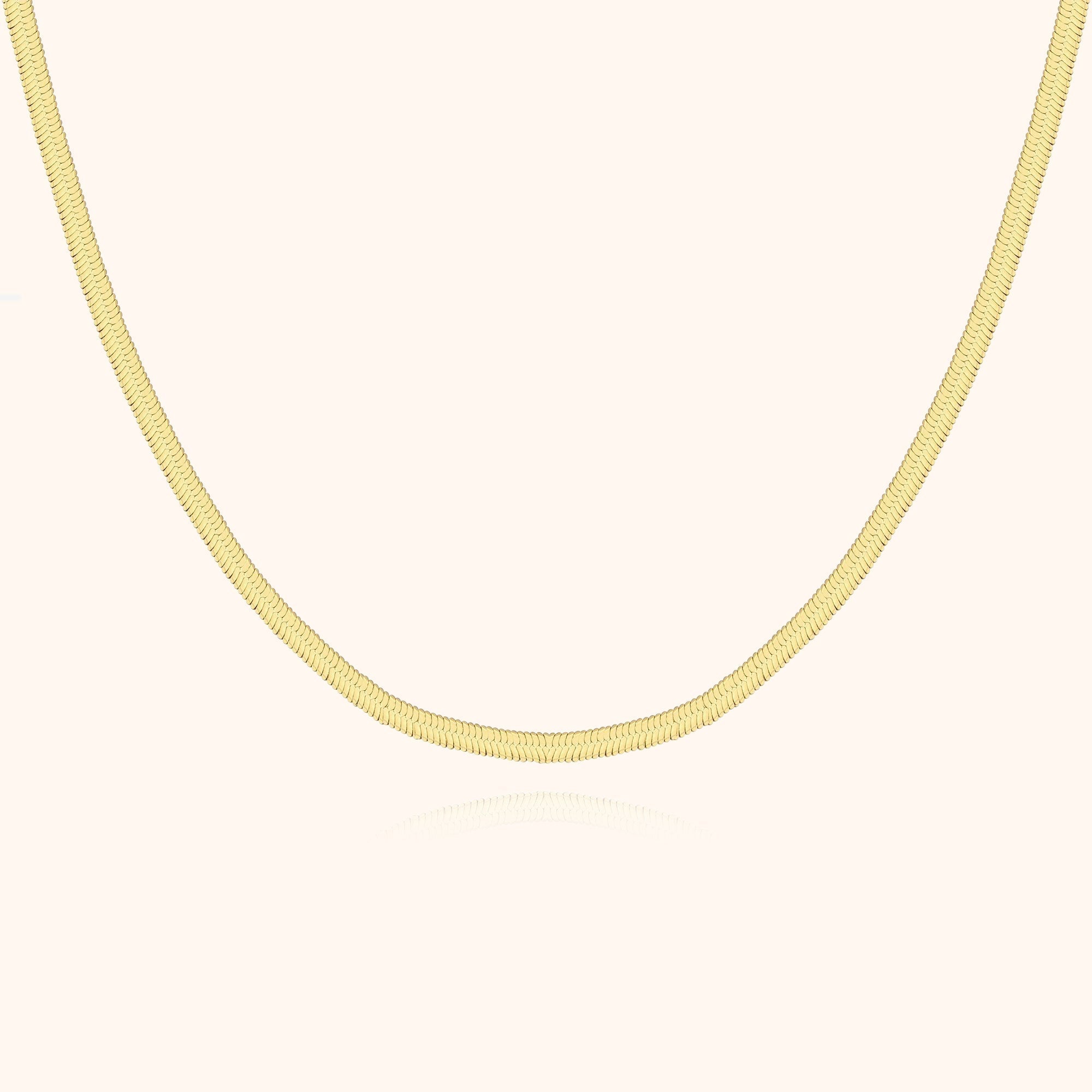 Stylish Flat Chain Necklace – Helena