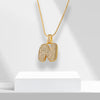 Bubble Letters Necklace with Pendant - LuxeLette