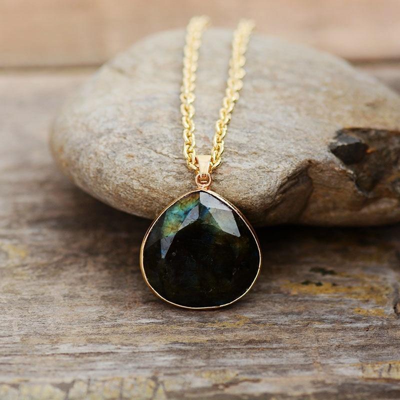 Labradorite Aura Necklace - Selene