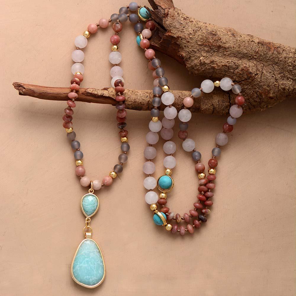 Deep Cleansing Pastel Mala Necklace - Aurielle