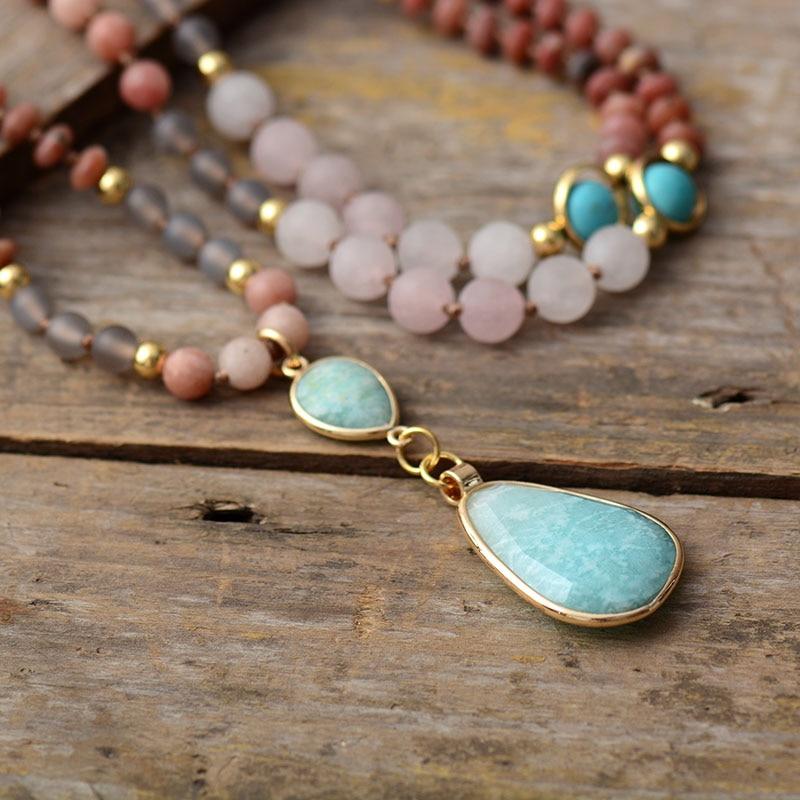 Deep Cleansing Pastel Mala Necklace - Aurielle