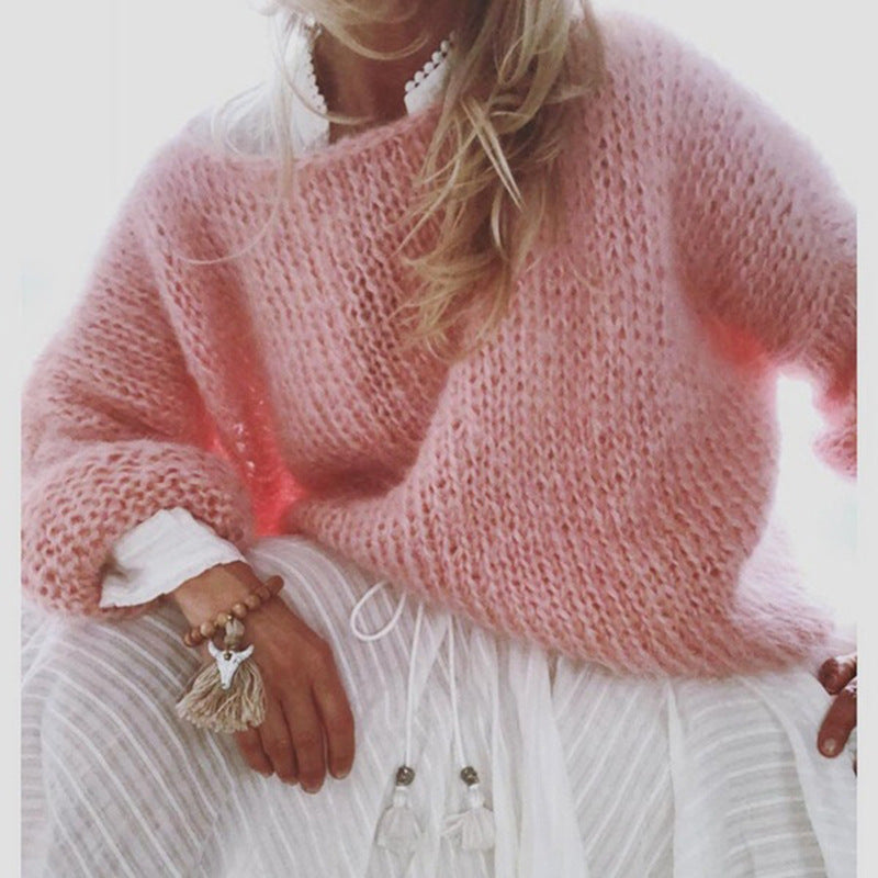 Oversized Crocheted Ladies Sweater – Freja