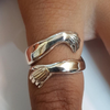 Silver Hug Ring | Elegant Hug Design