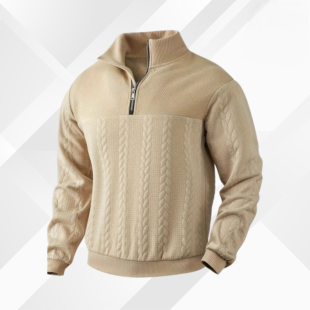 Men's pullover with cashmere merino wool – Autumn Magic Severin