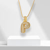 Bubble Letters Necklace with Pendant - LuxeLette