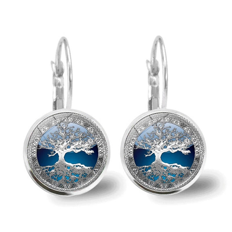 Silver Tree of Life Earrings - Mira