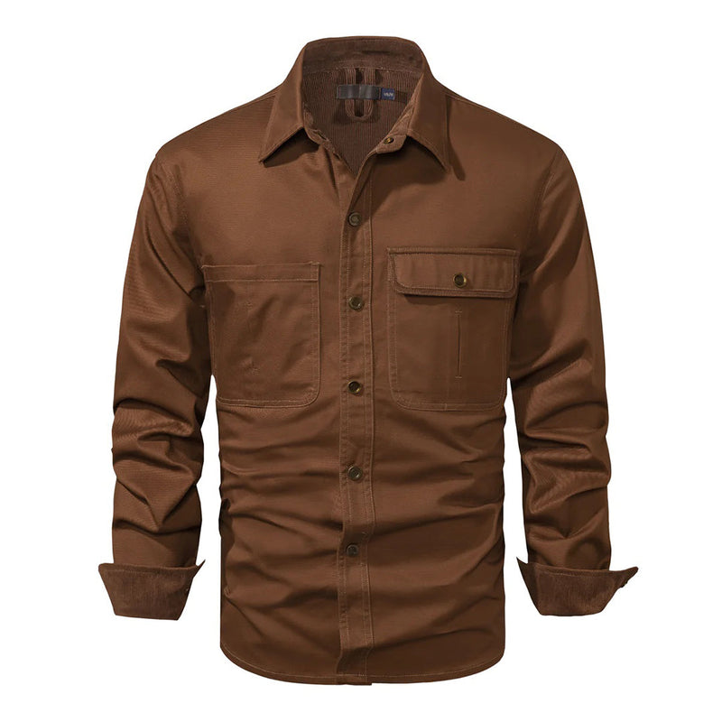 Stylish Men's Shirt with Contrasting Details – Ruben