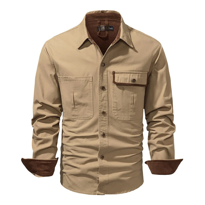 Stylish Men's Shirt with Contrasting Details – Ruben