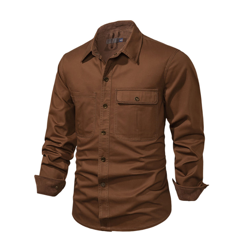 Stylish Men's Shirt with Contrasting Details – Ruben