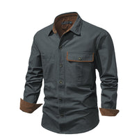 Stylish Men's Shirt with Contrasting Details – Ruben