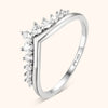 Zirconia Crown Ring – Allegra