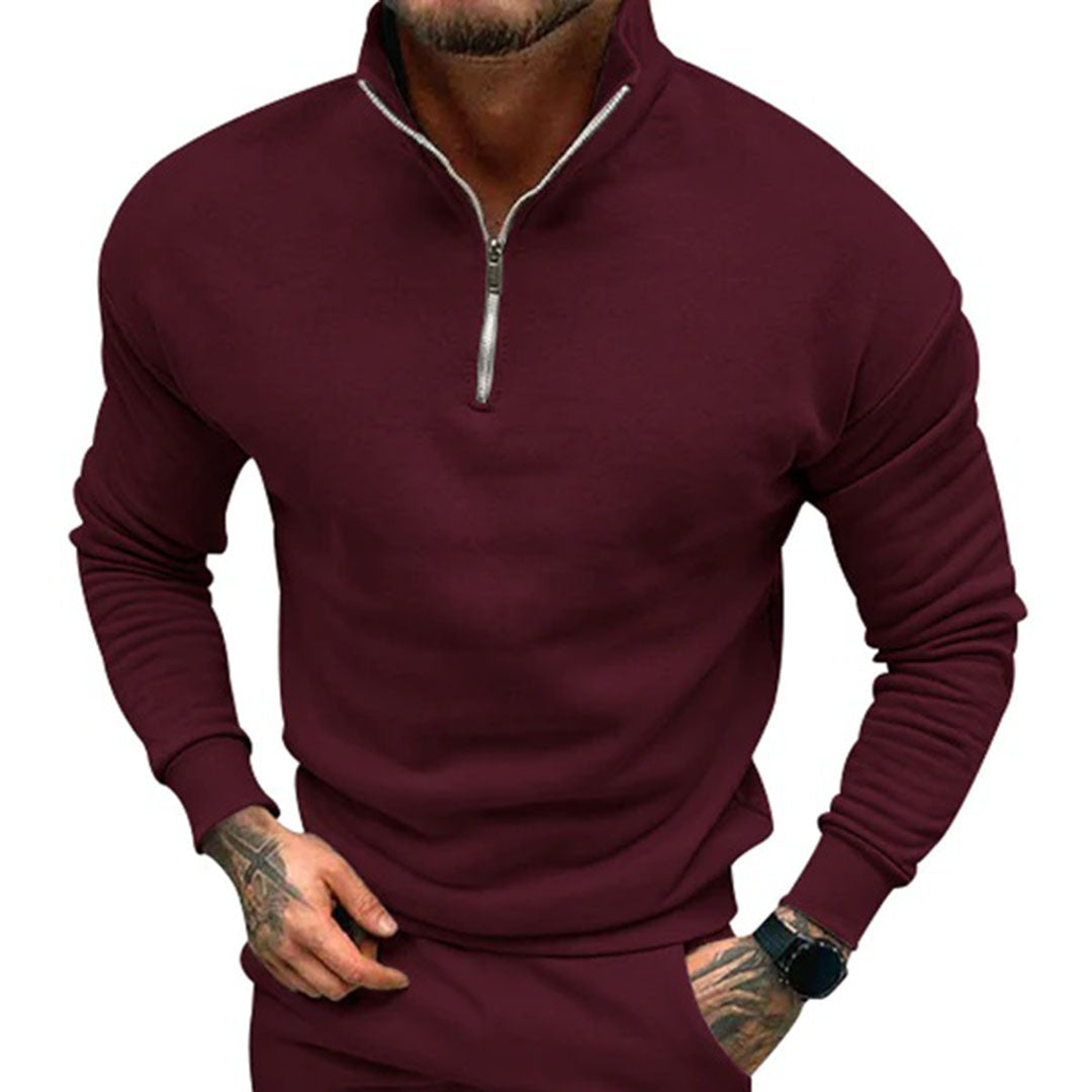 Men's Sweater with Half Zip – Matteo