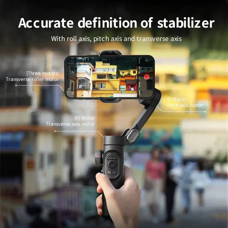 3-Axis Smartphone Gimbal Stabiliser with AI Tracking & Face Detection – Alvion