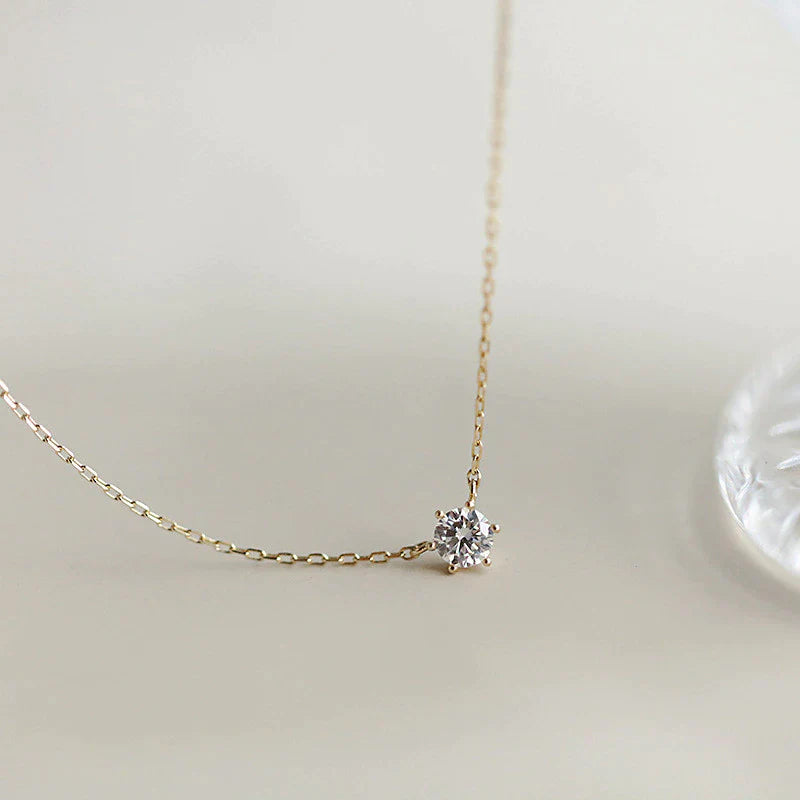 Unique Zircon Sparkling Necklace | Dazzling Collarbone Jewellery