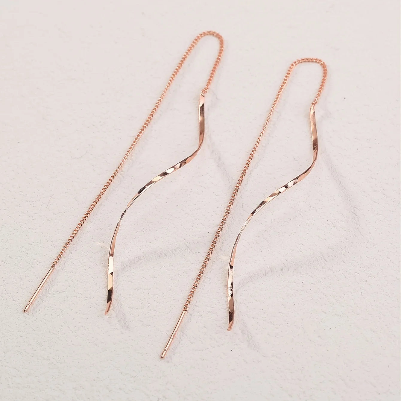 Wave Threader Earrings | Stylish Women's Jewellery