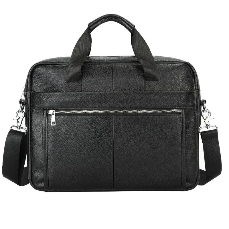 Genuine Cowhide Leather Vintage Laptop Briefcase