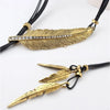 Gold Feather Necklace | Boho Style Jewellery