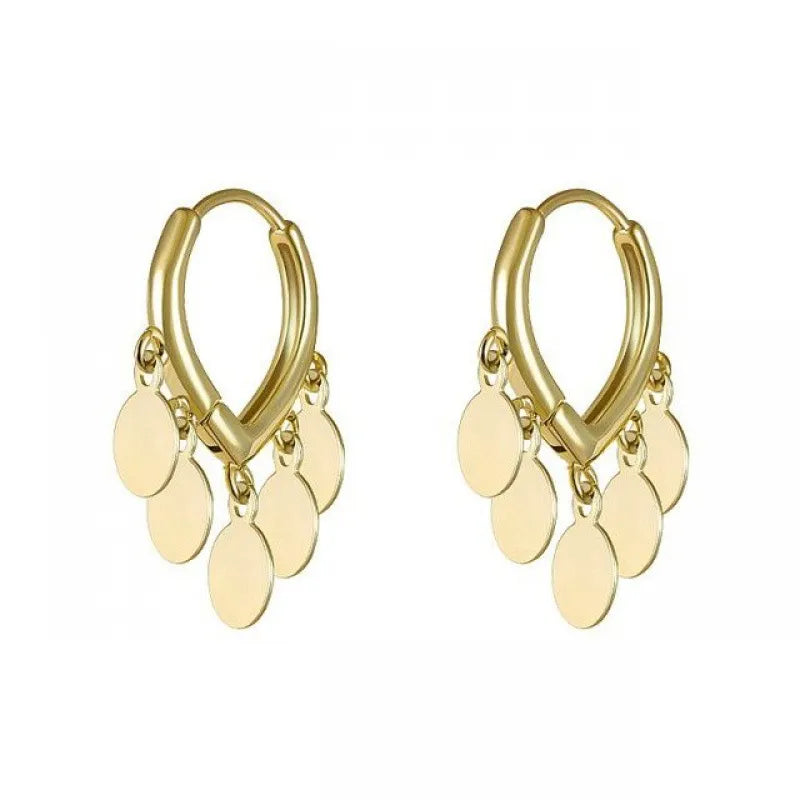 Golden Boho Hoop Earrings