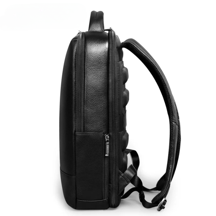 Full-Grain Leather Backpack with 17 Inch Laptop Compartment