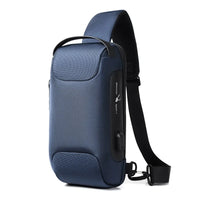 Waterproof Anti-Theft Crossbody & USB Shoulder Bag for Men