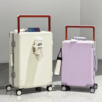 Wide-Handle Aluminium Frame PC Luggage – Lightweight & Durable Travel Case
