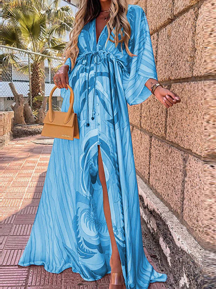Stylish Beach Dress with Print - Zamara