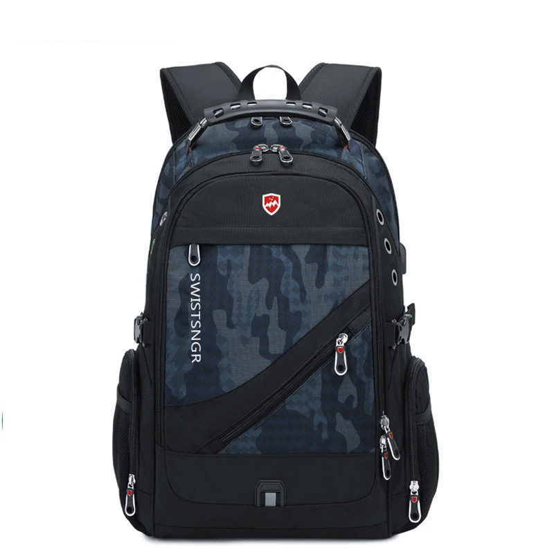 Extra-Large Waterproof Laptop & Travel Backpack with USB Charging