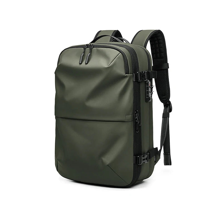 Expandable Waterproof Laptop & Vacuum Compression Travel Backpack