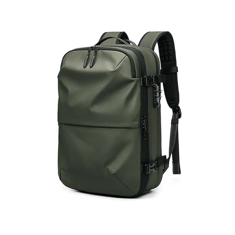 Expandable Waterproof Laptop & Vacuum Compression Travel Backpack