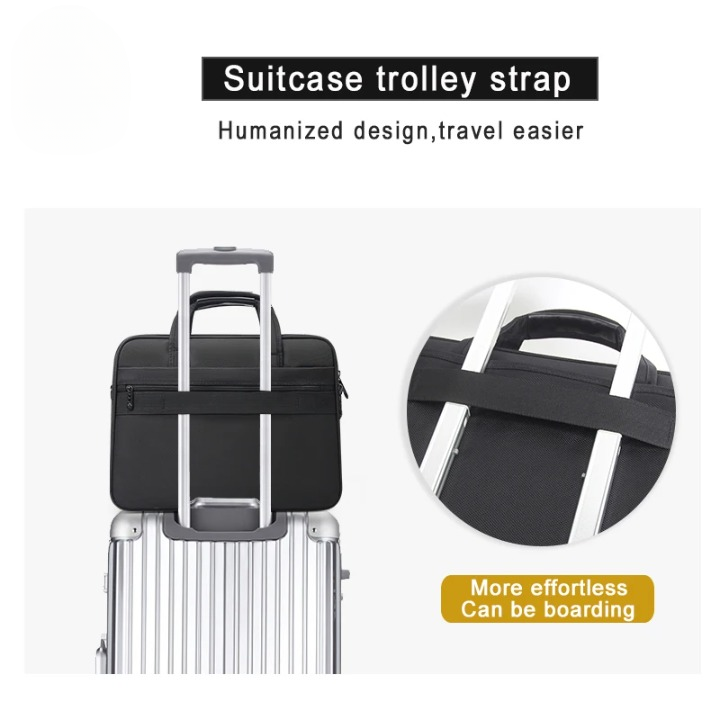 Canvas Business Laptop Bag with Shoulder Strap – Multiple Sizes